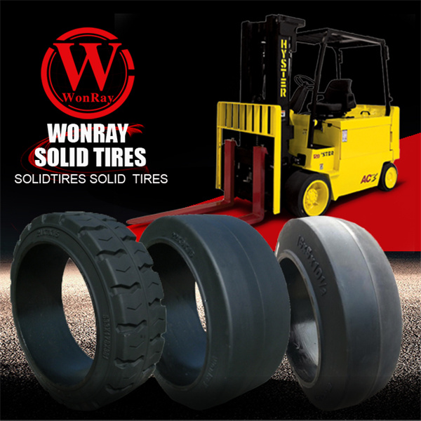 solid forklift tires